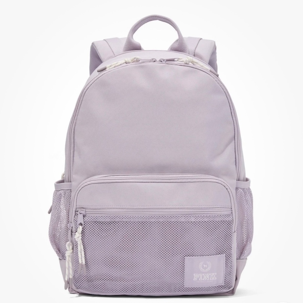 VICTORIA SECRET PINK CLASSIC SPRING VIOLET CANVAS BACKPACK. New. Free shipping